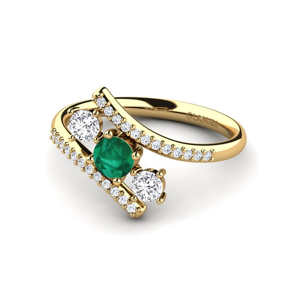 Emerald Engagement Ring Anjatonia