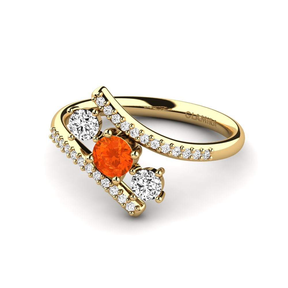 Fire-Opal Engagement Ring Anjatonia