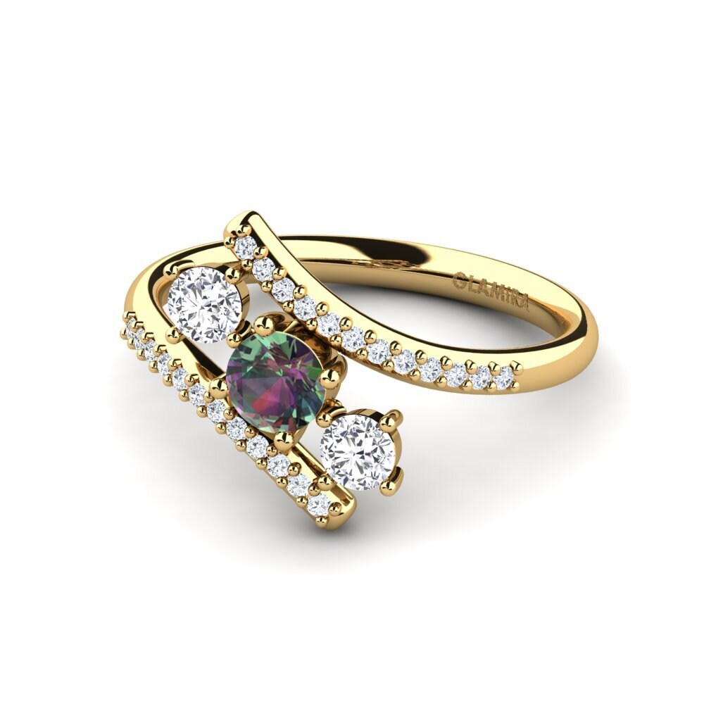 Mystic Topaz Engagement Ring Anjatonia