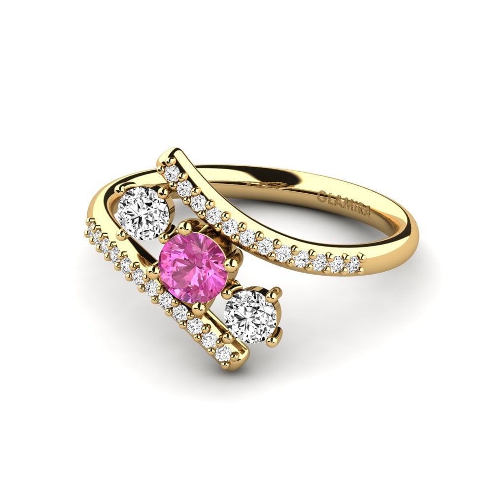 Pink Topaz Engagement Ring Anjatonia