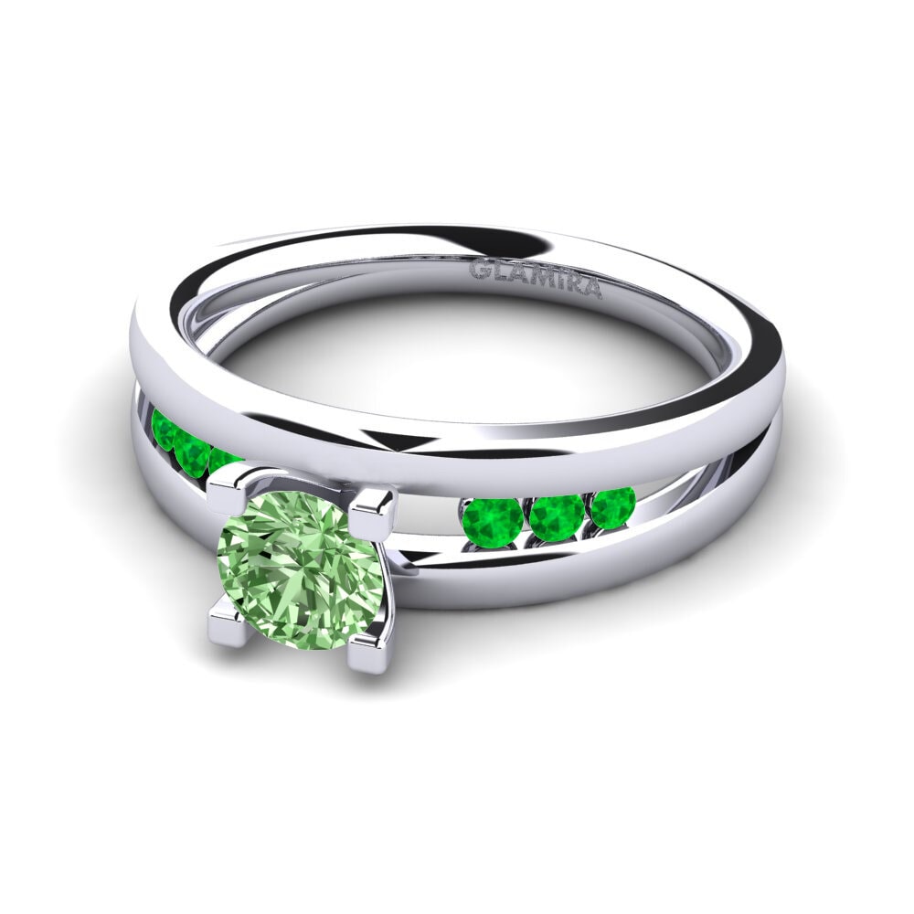 9k White Gold Engagement Ring Bayamine