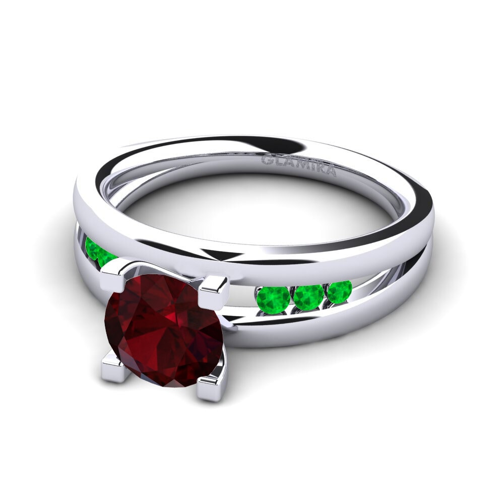 Garnet Engagement Ring Bayamine 1.0 crt