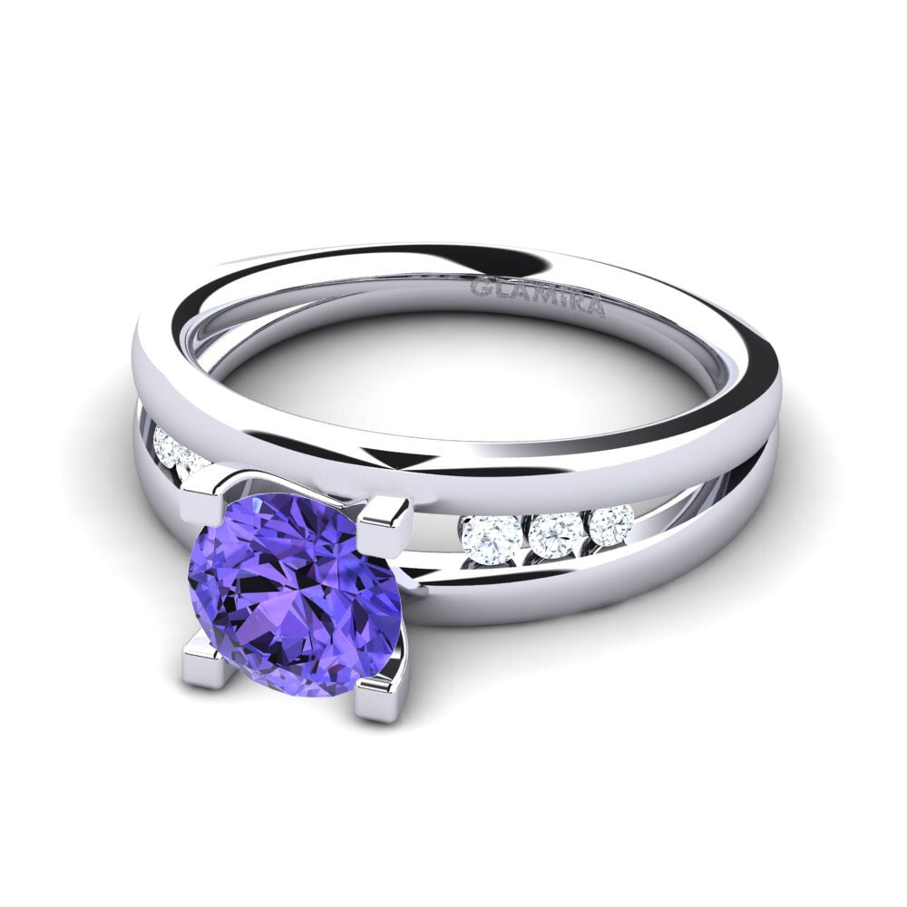 Tanzanite Engagement Ring Bayamine 1.0 crt