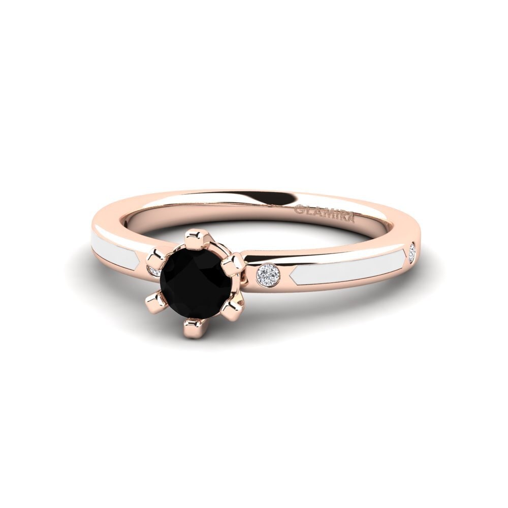 Diamante Negro Anillo de compromiso Beniamina