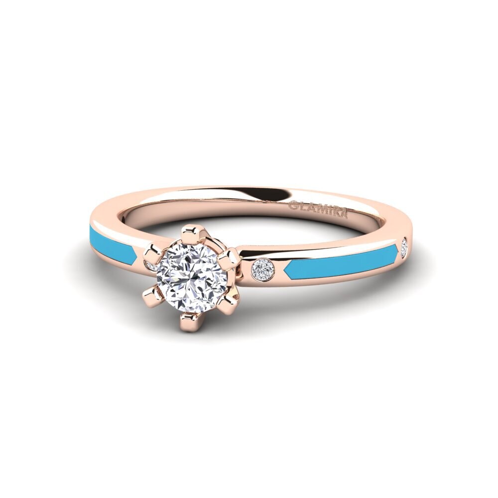 14ct Rose Gold Engagement Ring Beniamina