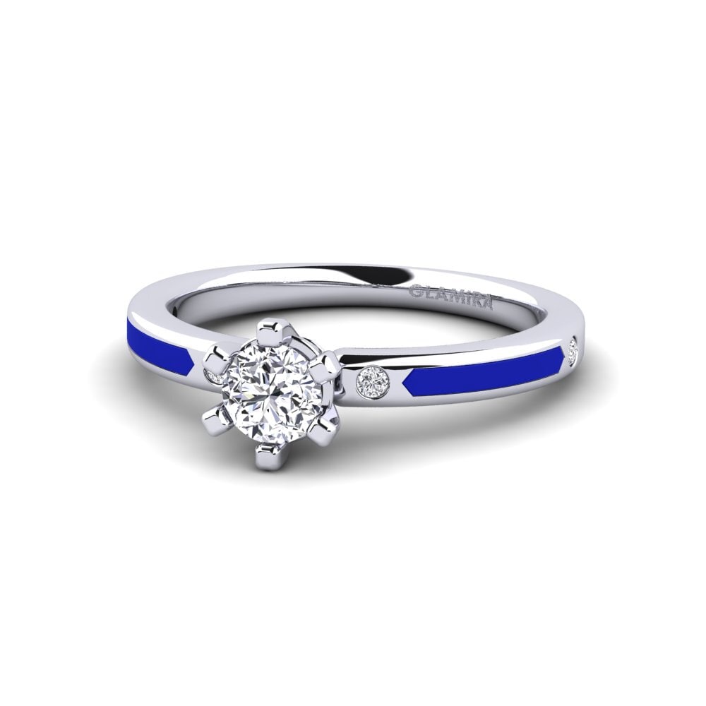 9ct White Gold Engagement Ring Beniamina