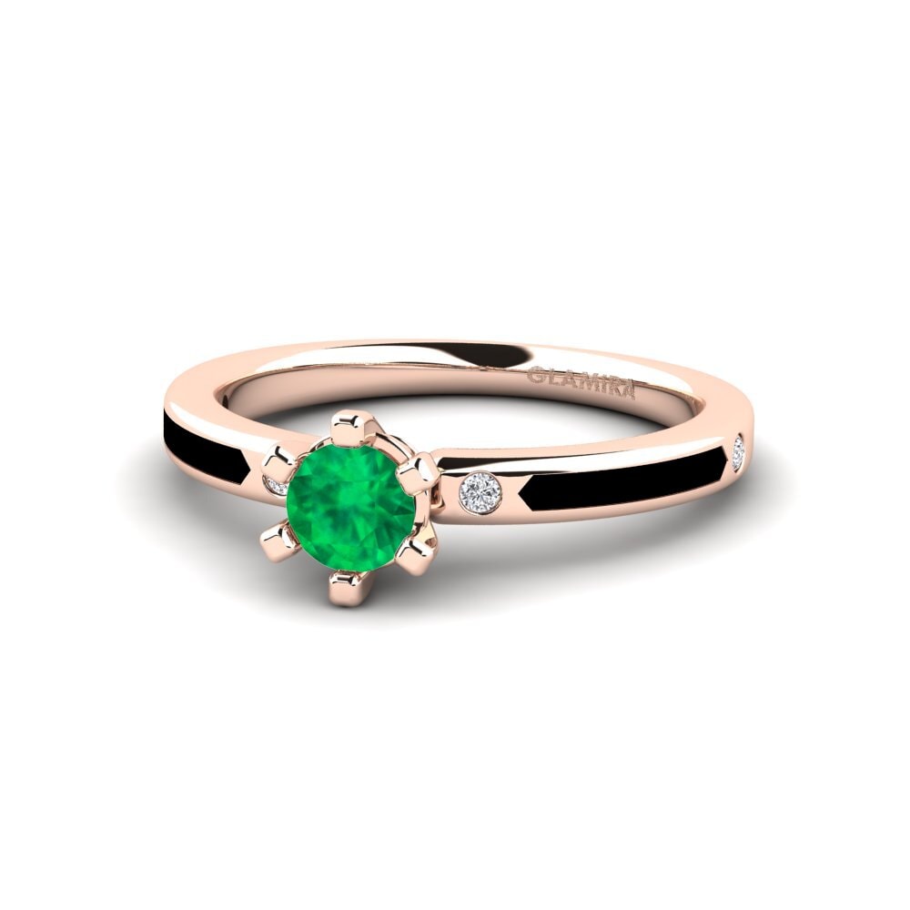 Design Solitaire Emerald Rings