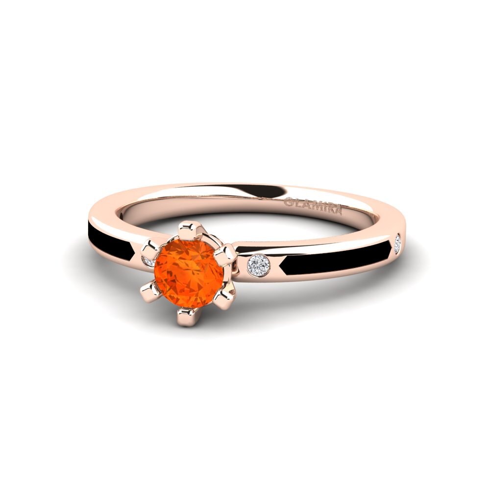 Design Solitaire Fire-Opal Rings