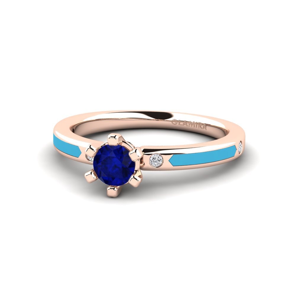 Ringe Solitär-Design Saphir