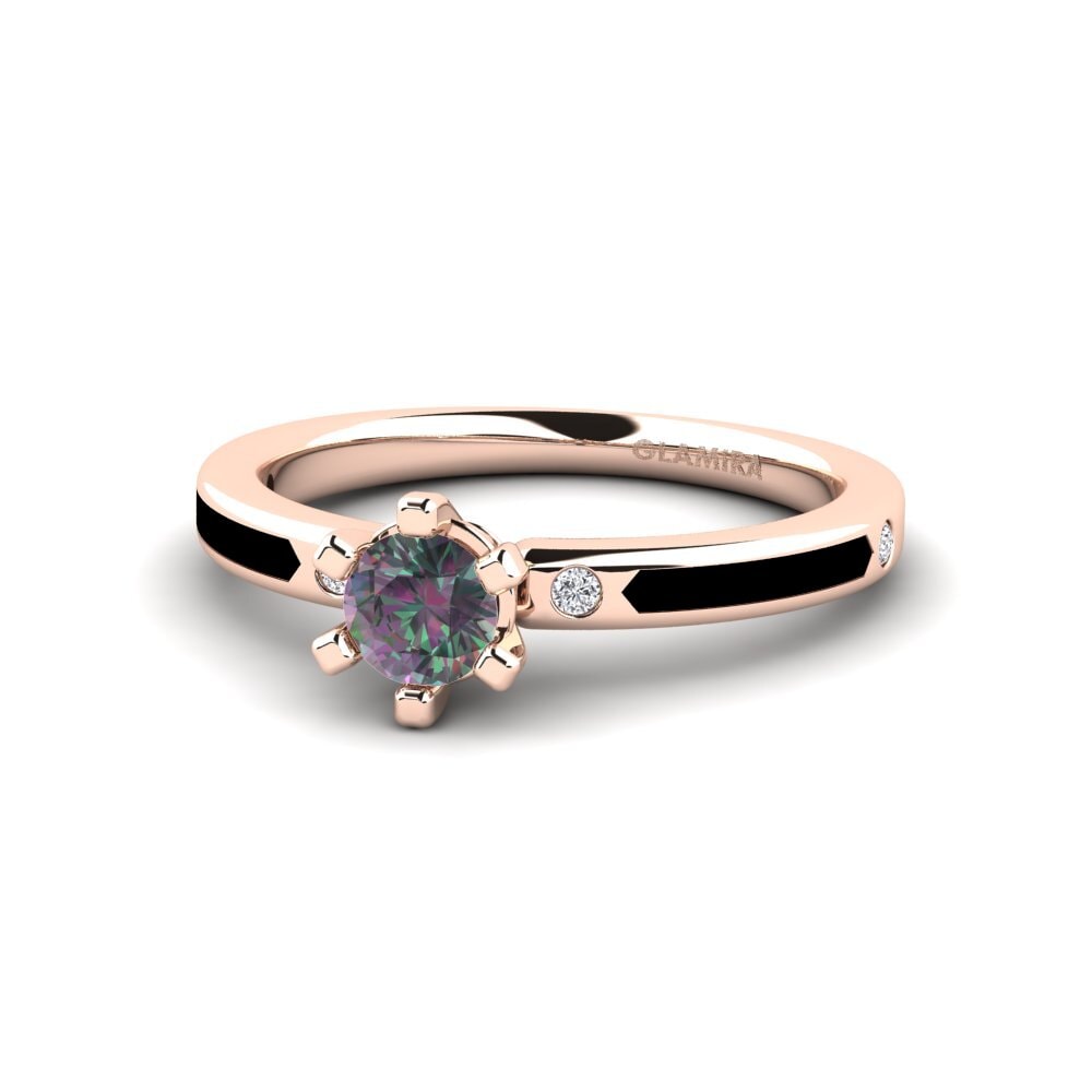Design Solitaire Mystic Topaz Rings