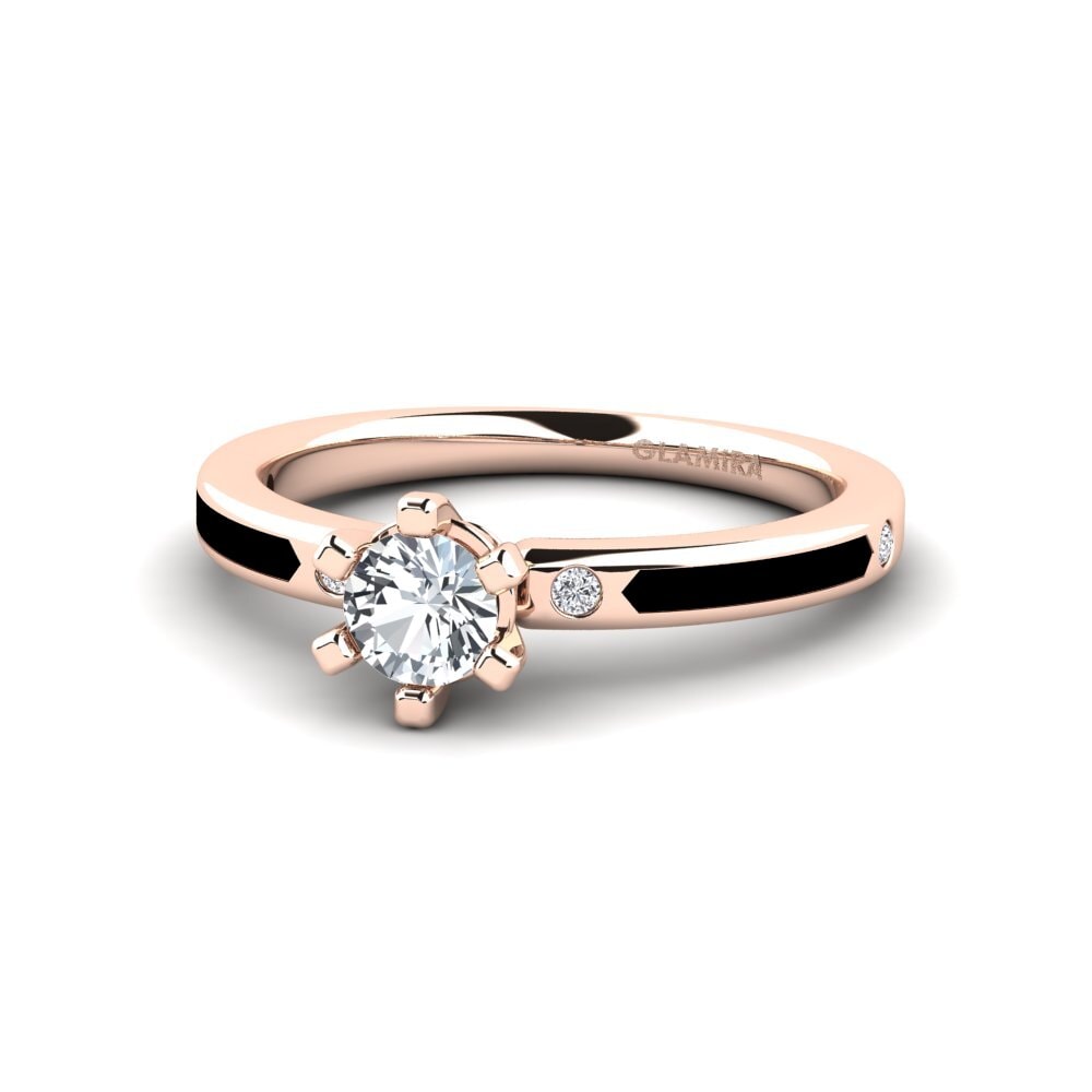 Design Solitaire White Zircon Rings