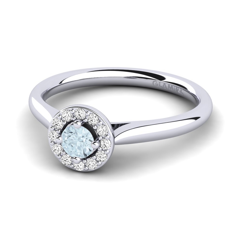 Aguamarina Anillo de compromiso Brianna