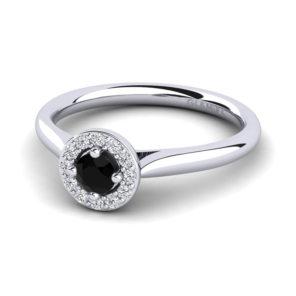Zafiro negro Anillo de compromiso Brianna