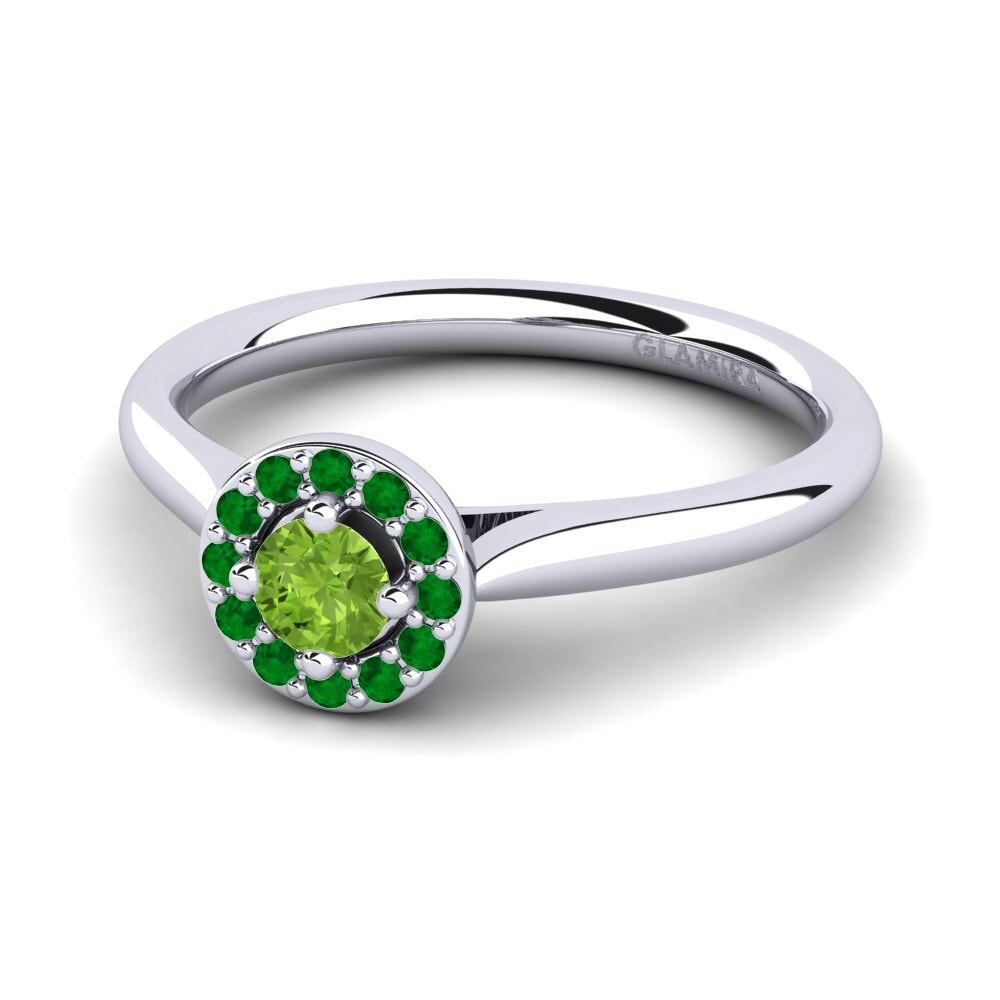 Peridot Engagement Ring Brianna