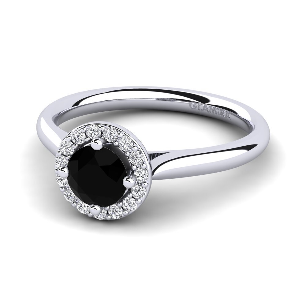Svatozář Černý diamant Zásnubní prsteny