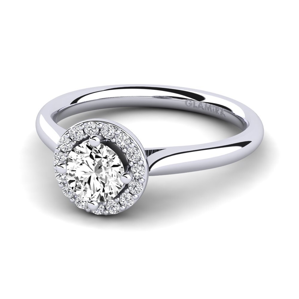 Halo Moissanite Rings