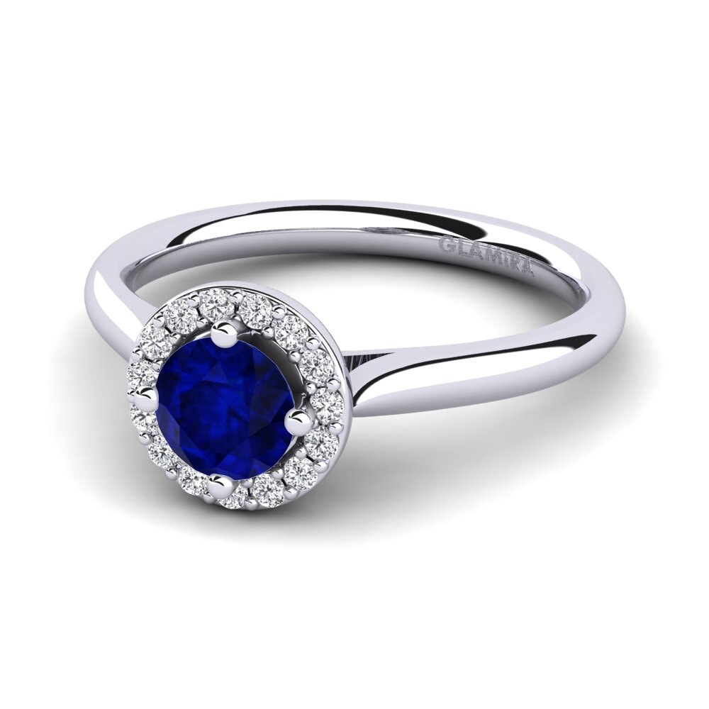 Halo Sapphire Rings
