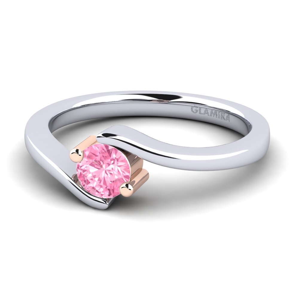 Zafiro Rosado Anillo de compromiso Bridal Element