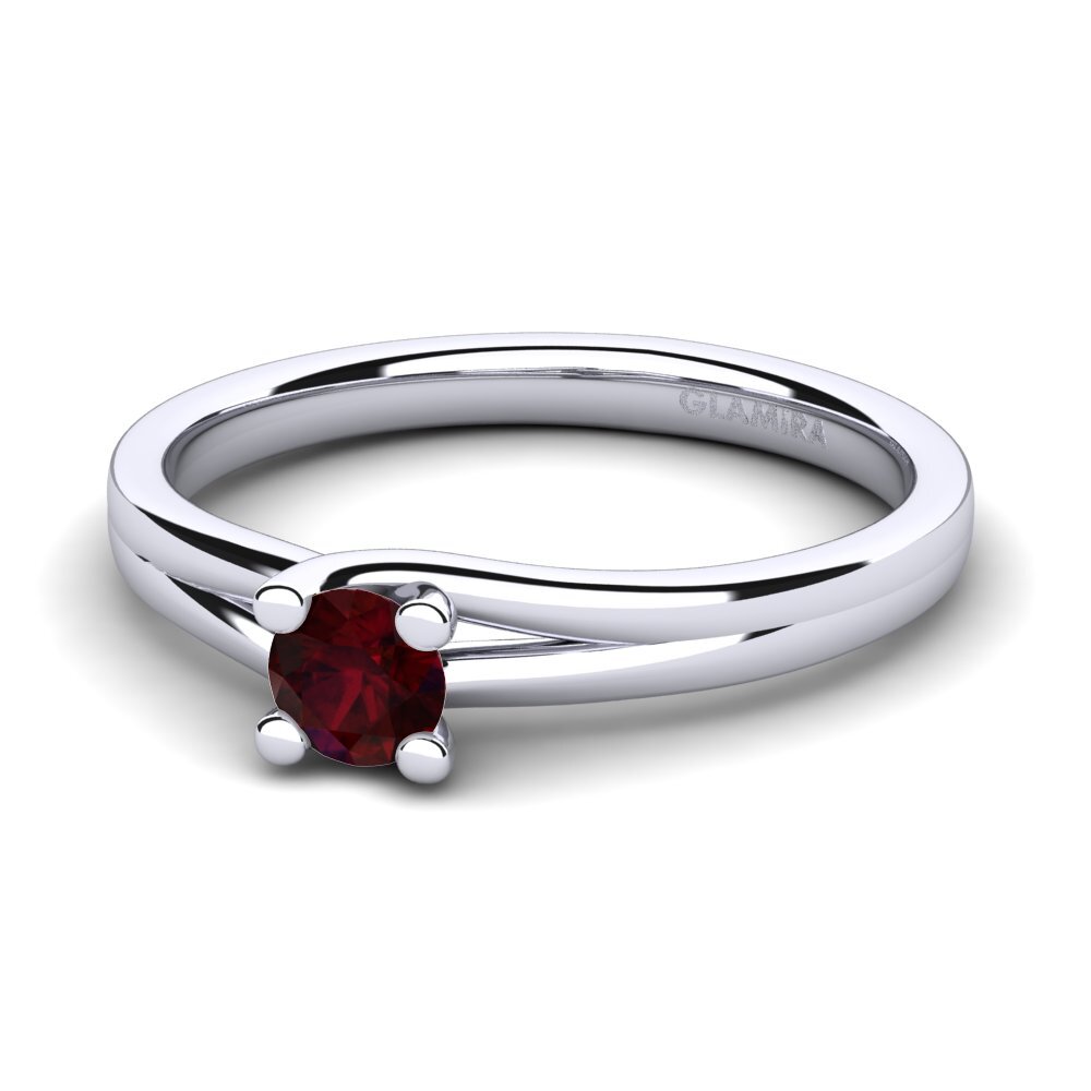 Garnet Engagement Ring Bridal Heaven
