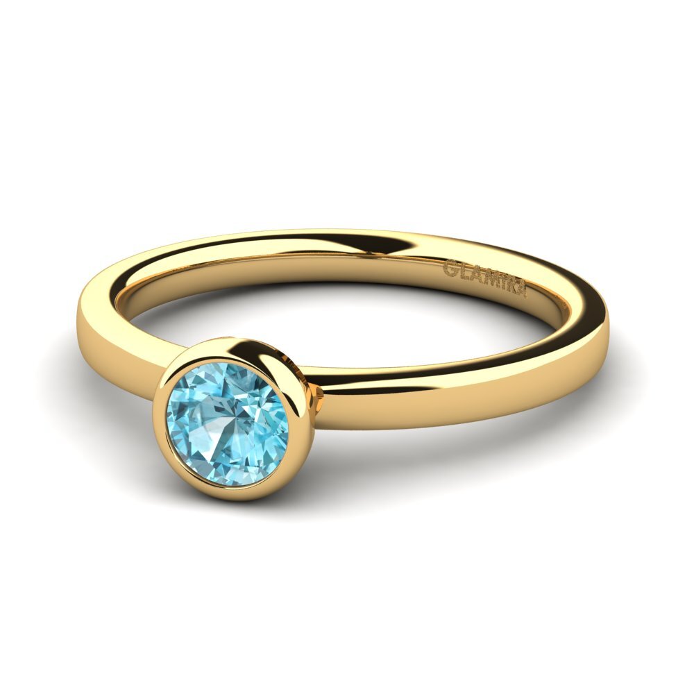 Blauer Zirkon Verlobungsring Bridal Passion 0.5crt