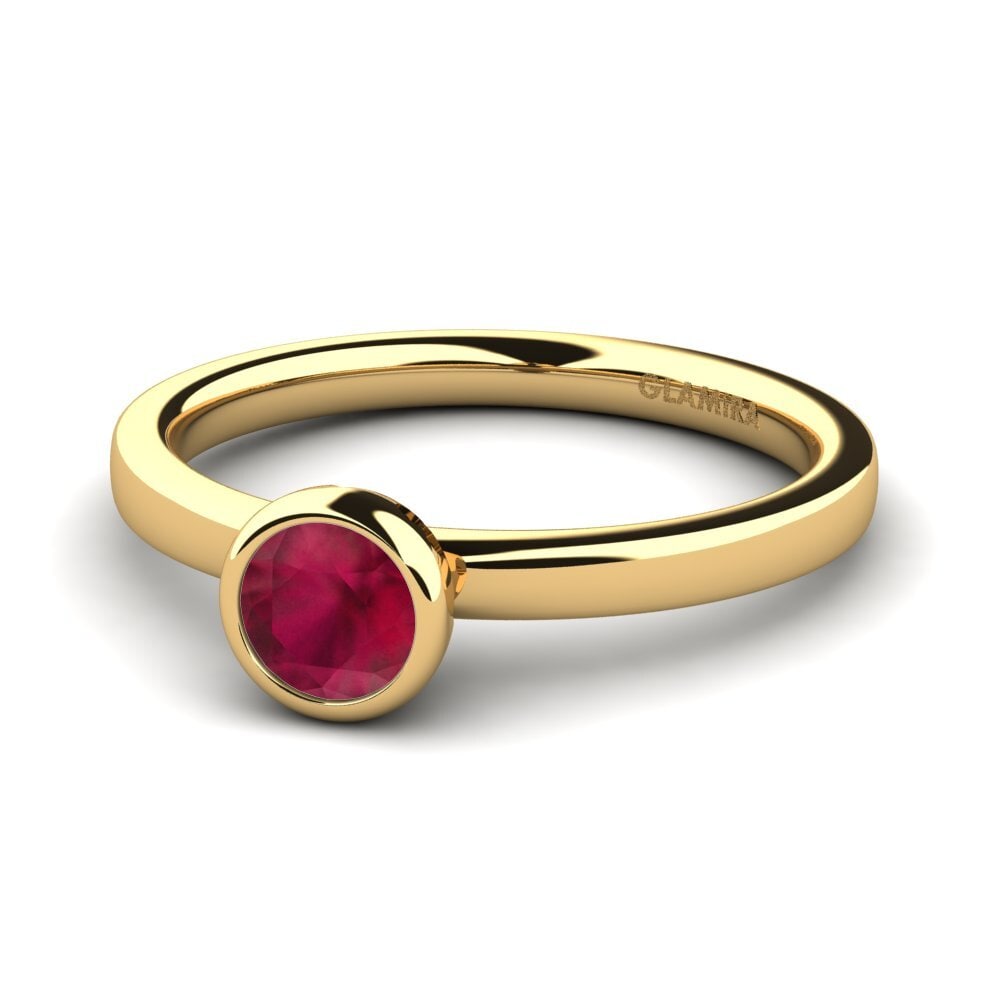 Ruby Engagement Ring Bridal Passion 0.5 crt