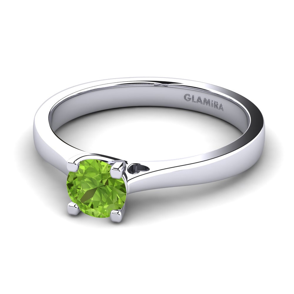 Peridot Engagement Ring Céline 0.5 crt