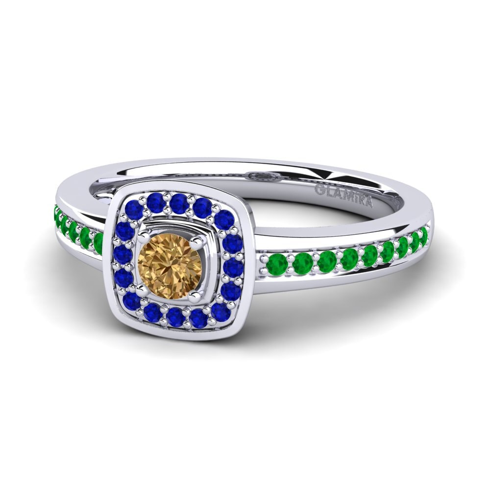 Brown Diamond Engagement Ring Claire