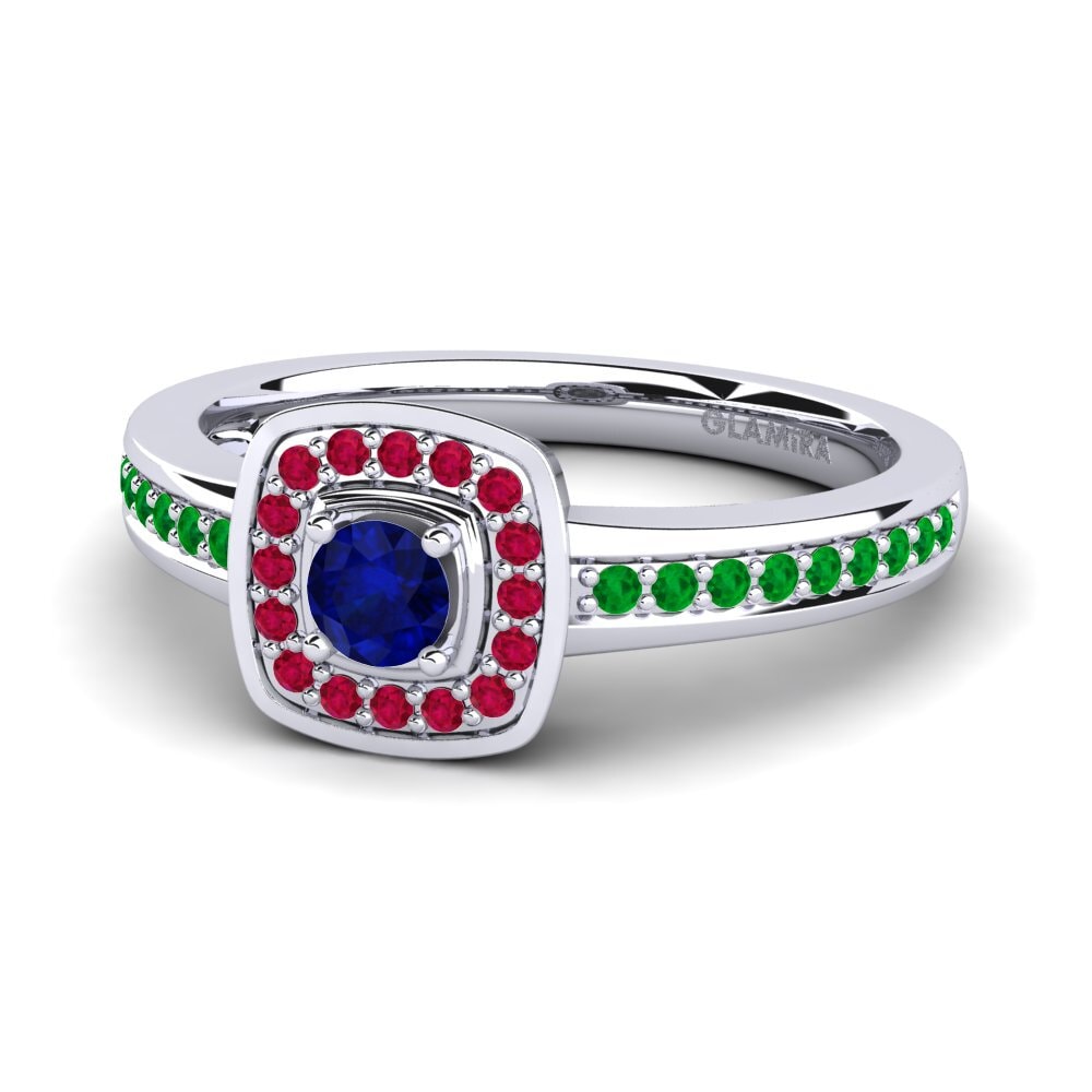 Zafiro Anillo de compromiso Claire