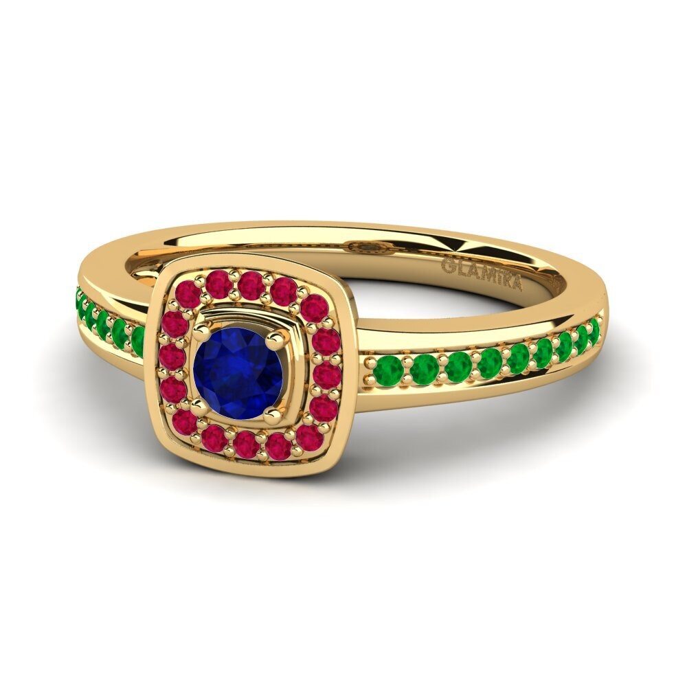 14K Yellow Gold Engagement Ring Claire