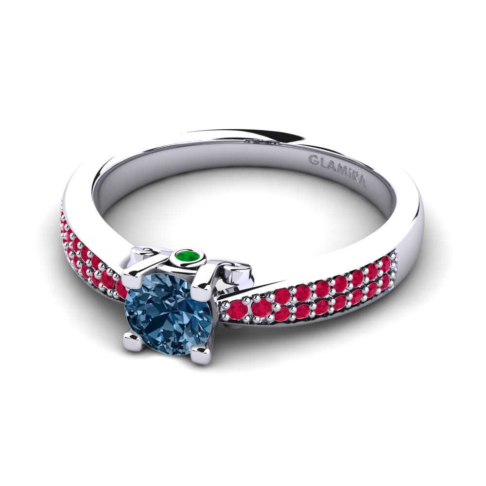 Blue Diamond Engagement Ring Donielle