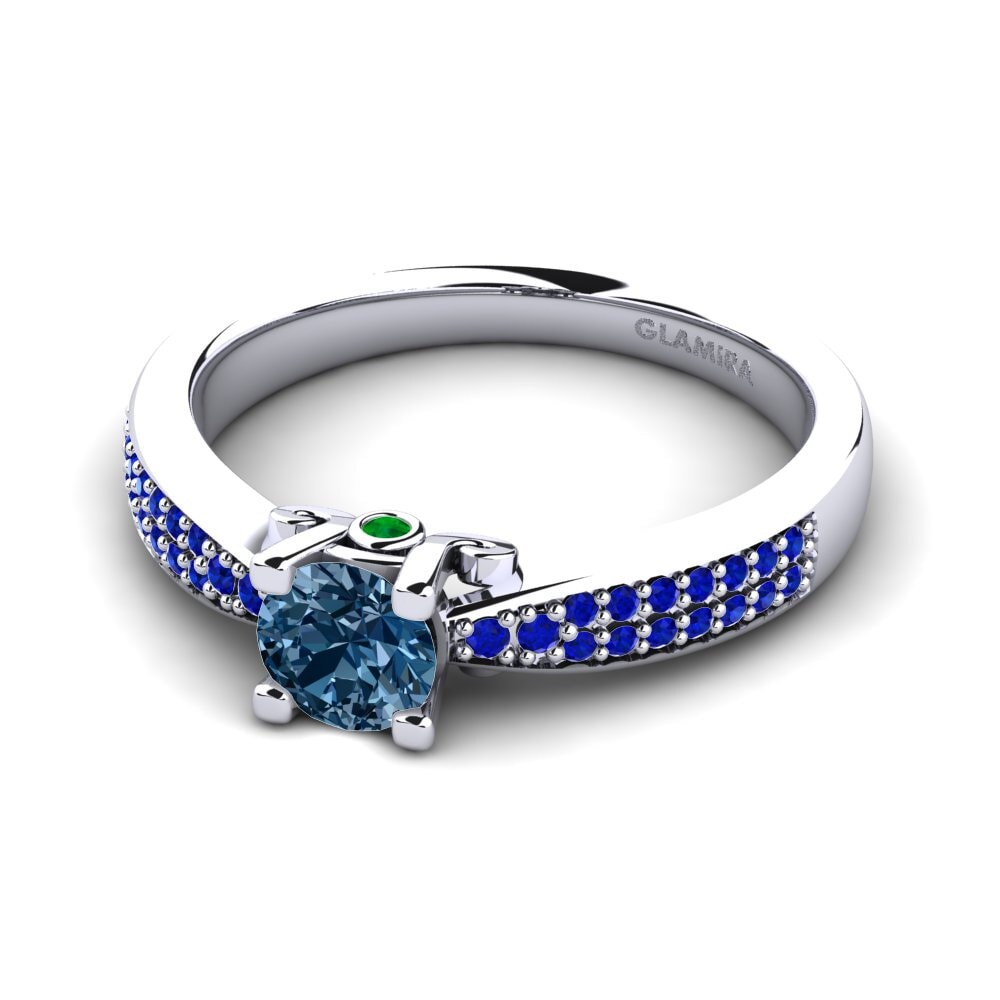 Blue Diamond Engagement Ring Donielle