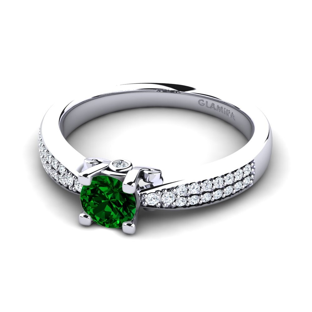 Circonita Verde Anillo de compromiso Donielle