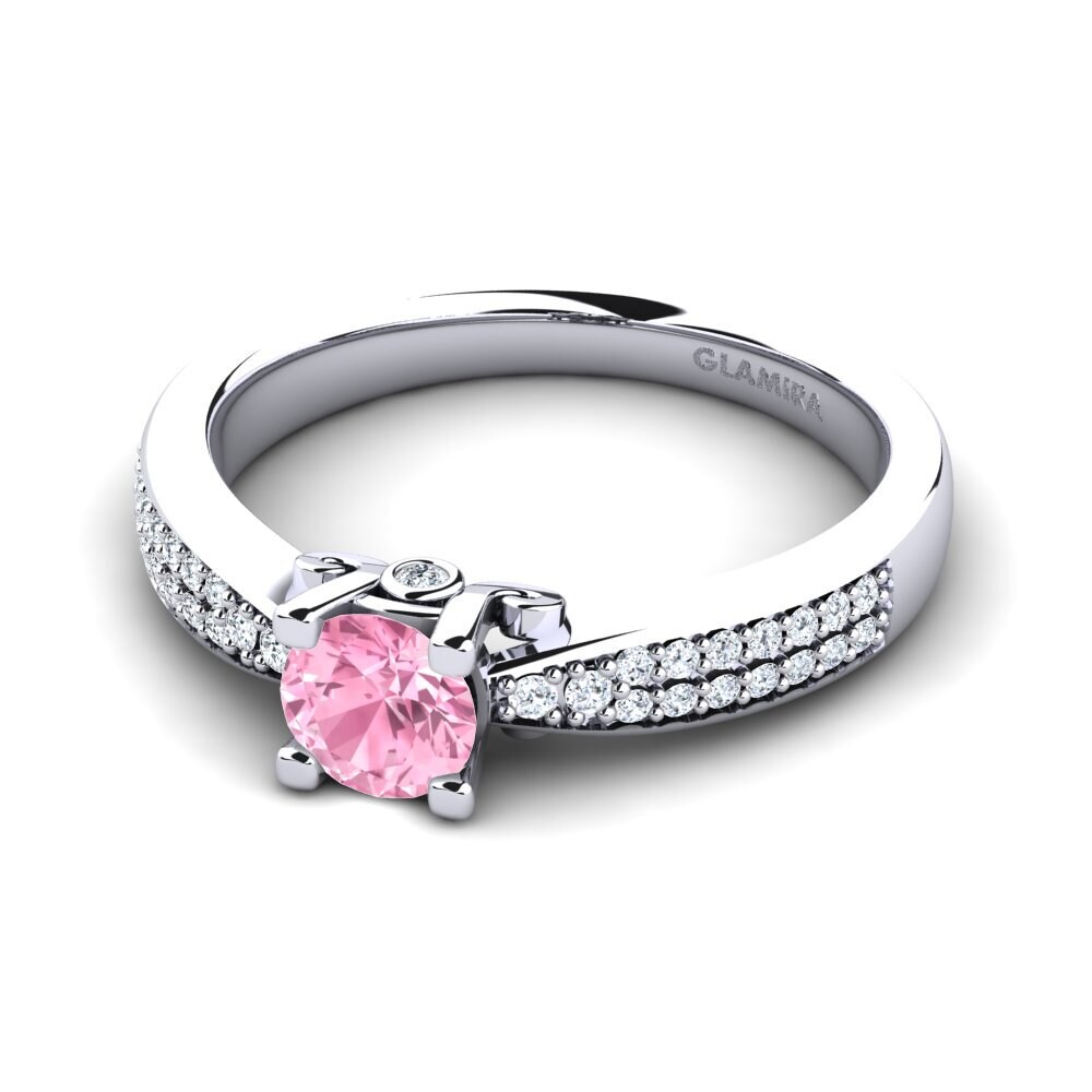 Zafiro Rosado Anillo de compromiso Donielle