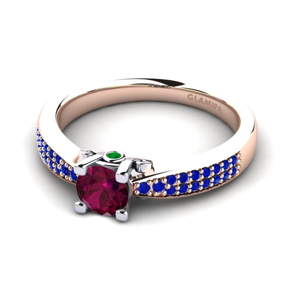 14k Rose & White Gold Engagement Ring Donielle