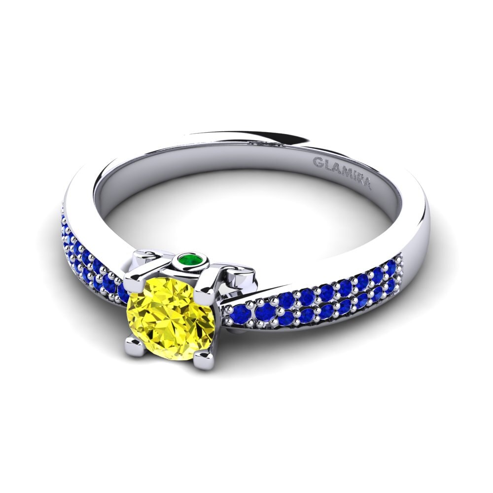 Yellow Diamond Engagement Ring Donielle