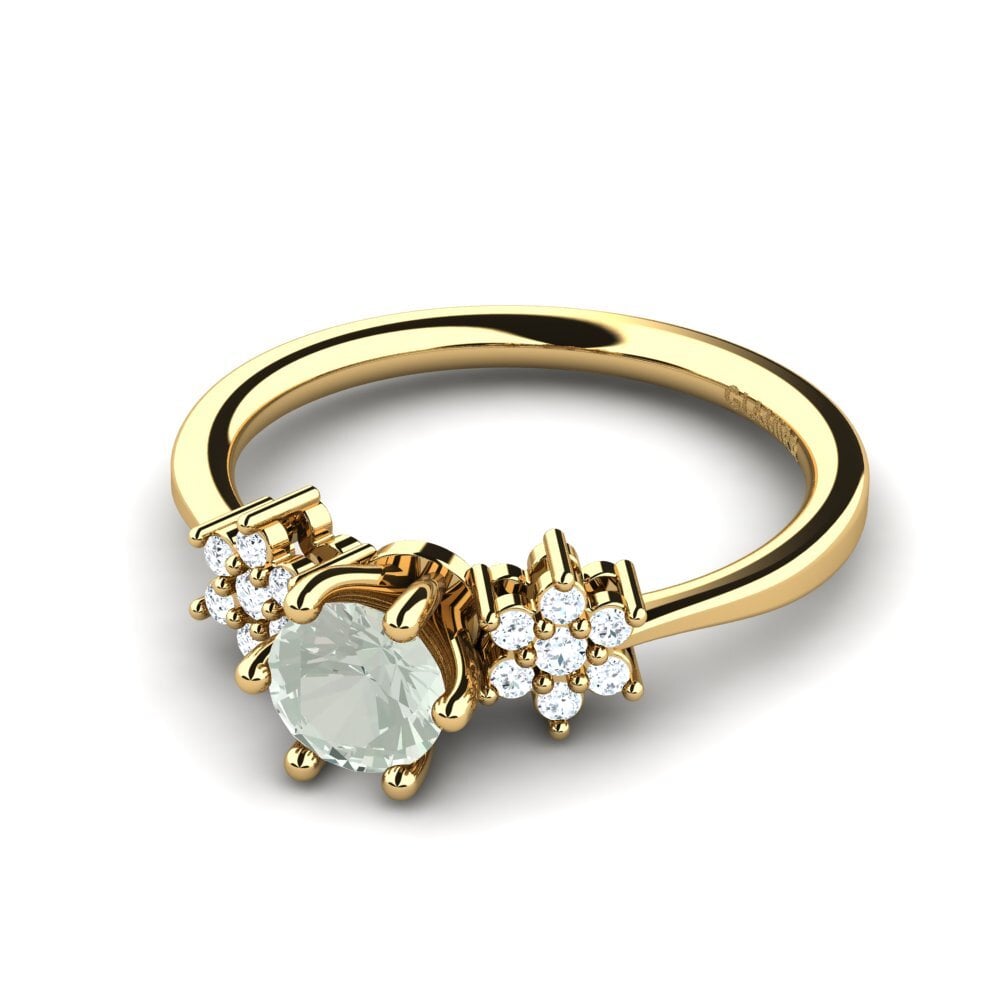 Amatista verde Anillo de compromiso Eila