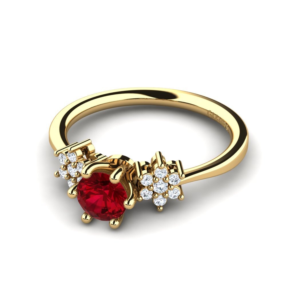 Circonita Roja Anillo de compromiso Eila