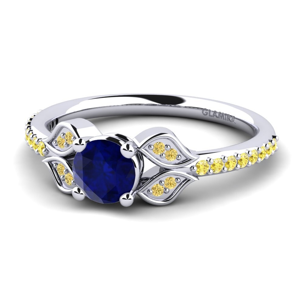 Zafiro Anillo de compromiso Elide