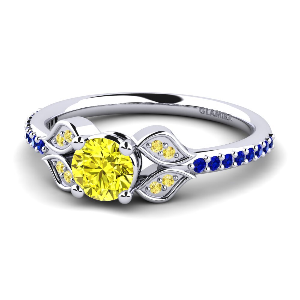Yellow Diamond Engagement Ring Elide