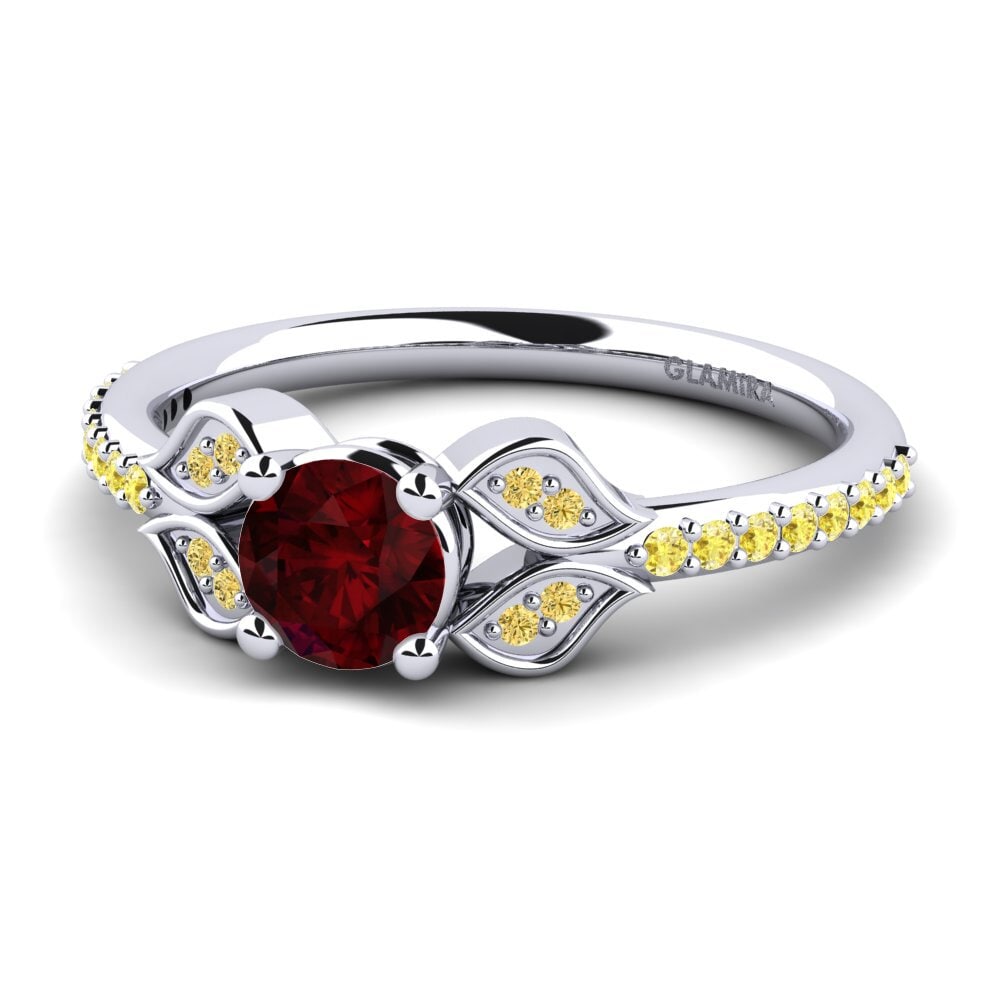 Garnet Engagement Ring Elide