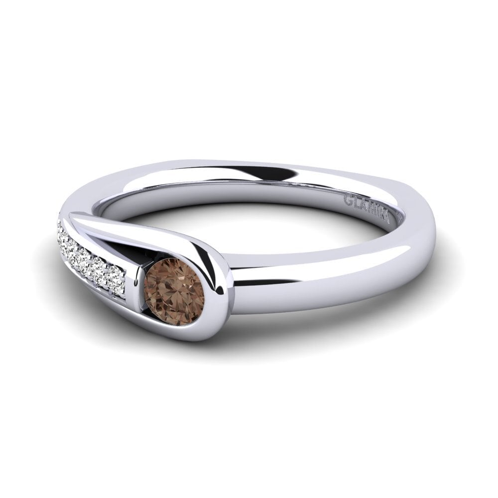 Smoky Quartz Engagement Ring Genifer
