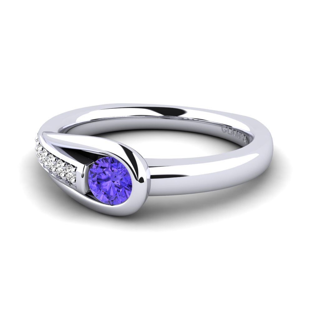 Tanzanita Anillo de compromiso Genifer 0.25 crt