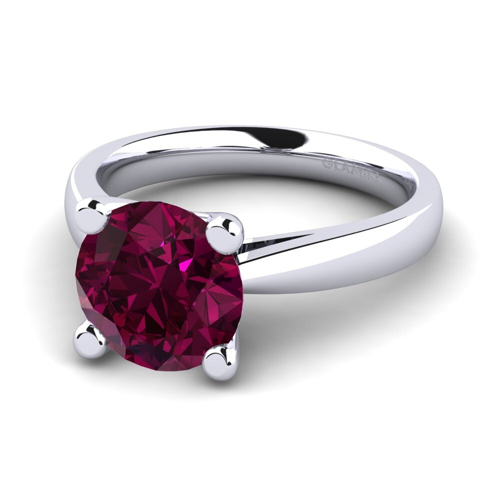 Granate Rhodolite Anillo de compromiso Grace 3.0crt