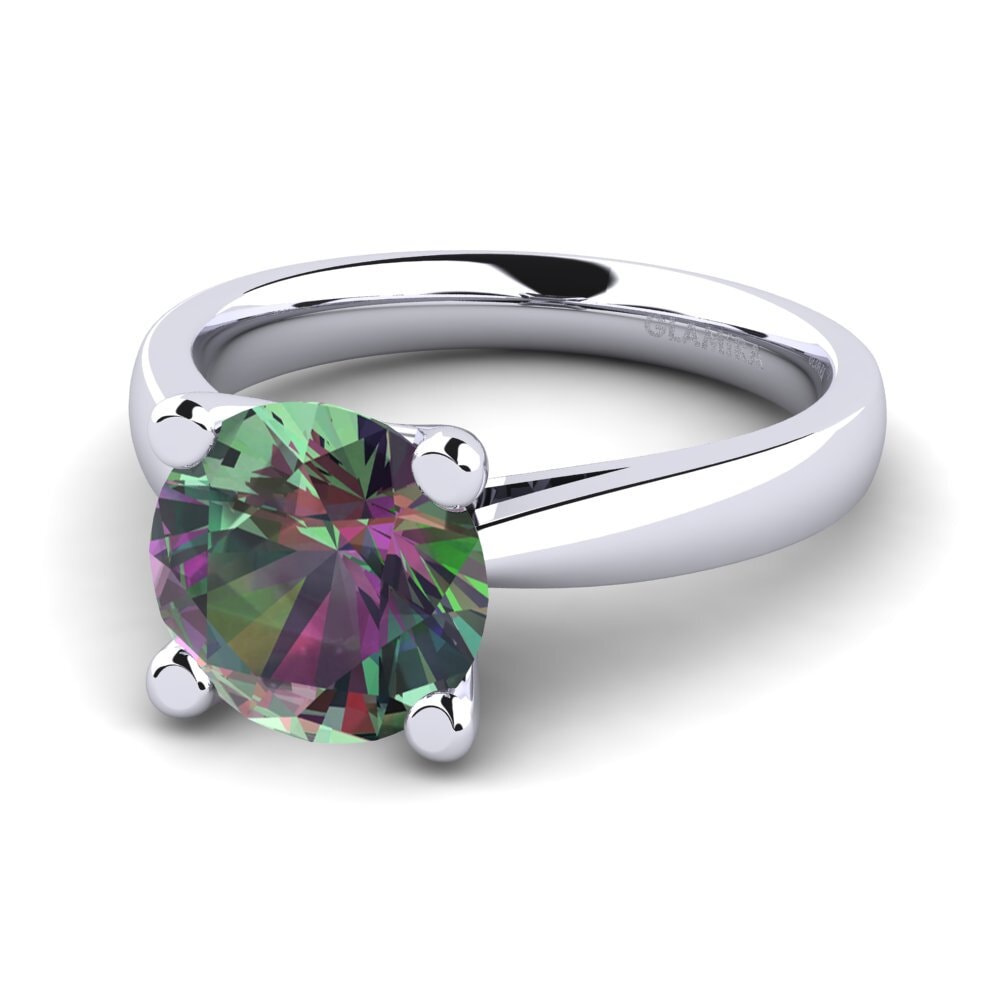 Topacio Místico Anillo de compromiso Grace 3.0crt