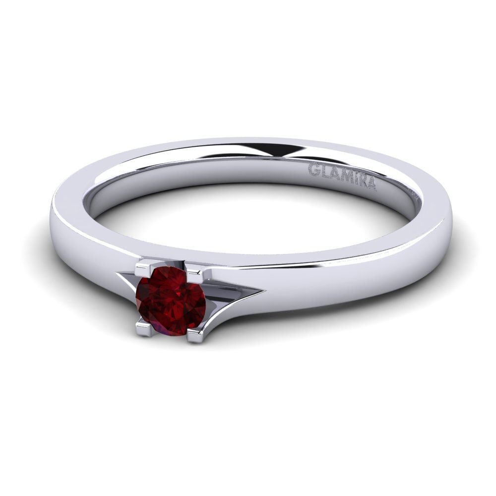 Garnet Engagement Ring Henrietta 0.16 crt