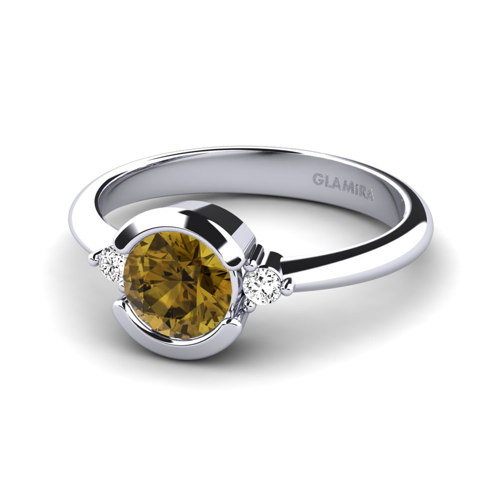 Circón Marrón Anillo de compromiso Iselin