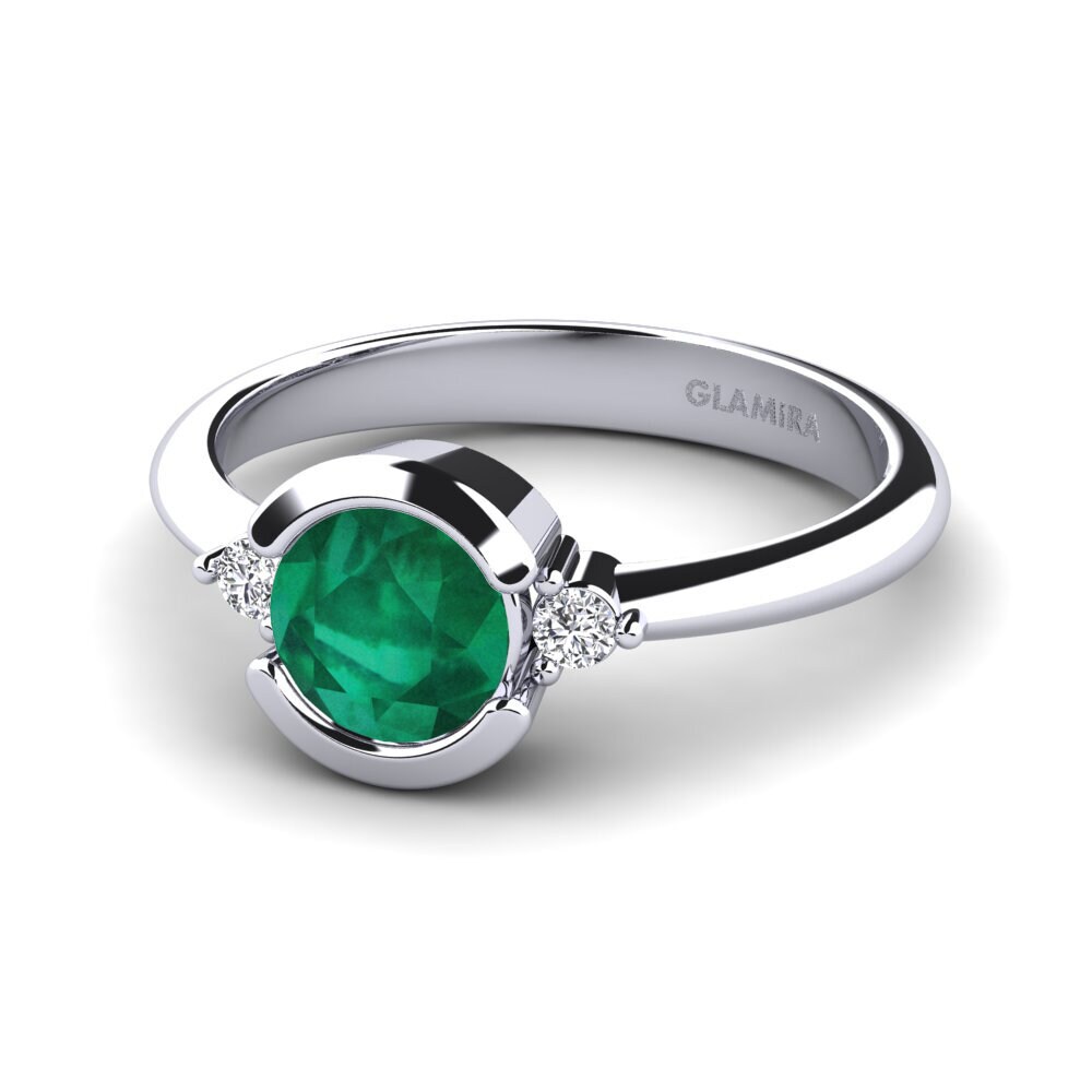 Emerald Engagement Ring Iselin