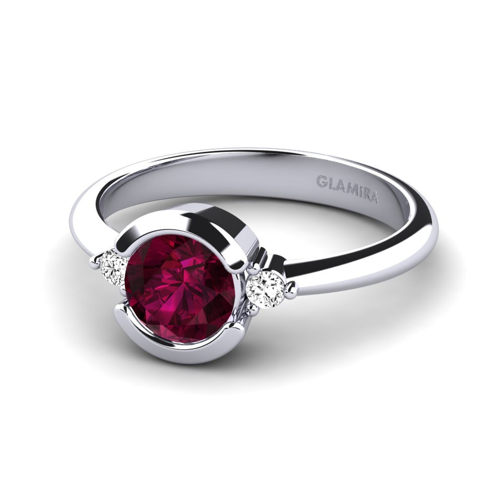 Granate Rhodolite Anillo de compromiso Iselin