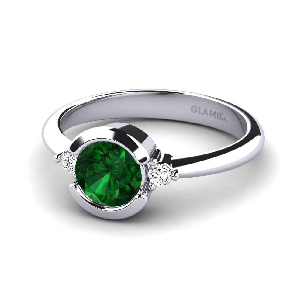 Tsavorita Anillo de compromiso Iselin
