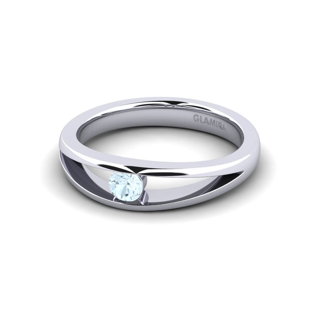Aguamarina Anillo de compromiso Jessica 0.25crt